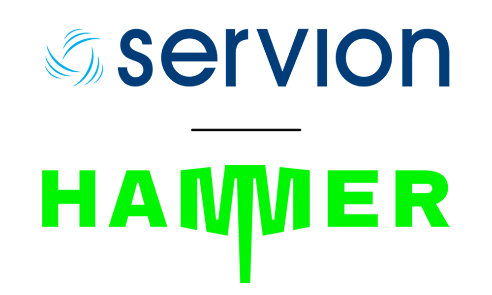 Servion and Hammer logos