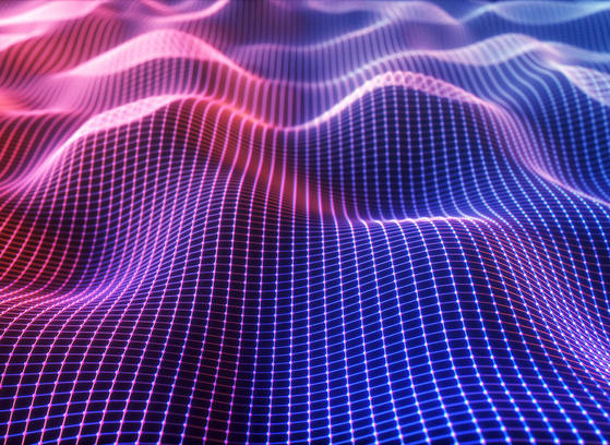 Abstract image of cloudy wave in purple and pink colors