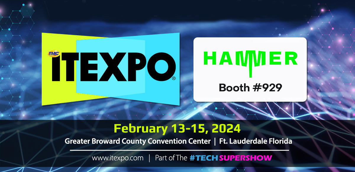 Hammer participating at ITExpo, February 13-15 2024 in Florida
