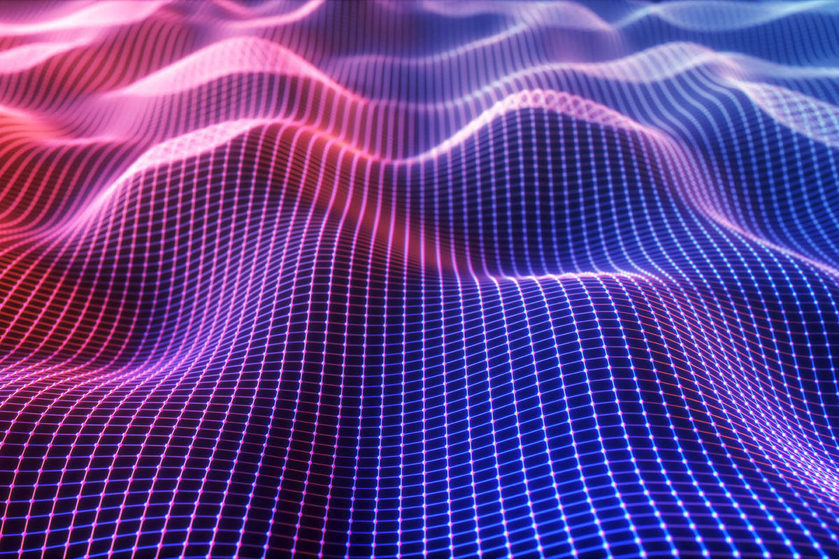 Abstract image of cloudy wave in purple and pink colors